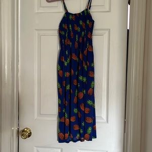 Blue pineapple dress